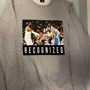 Gray Sweatshirt with Basketball LeBron and Curry size 2XL